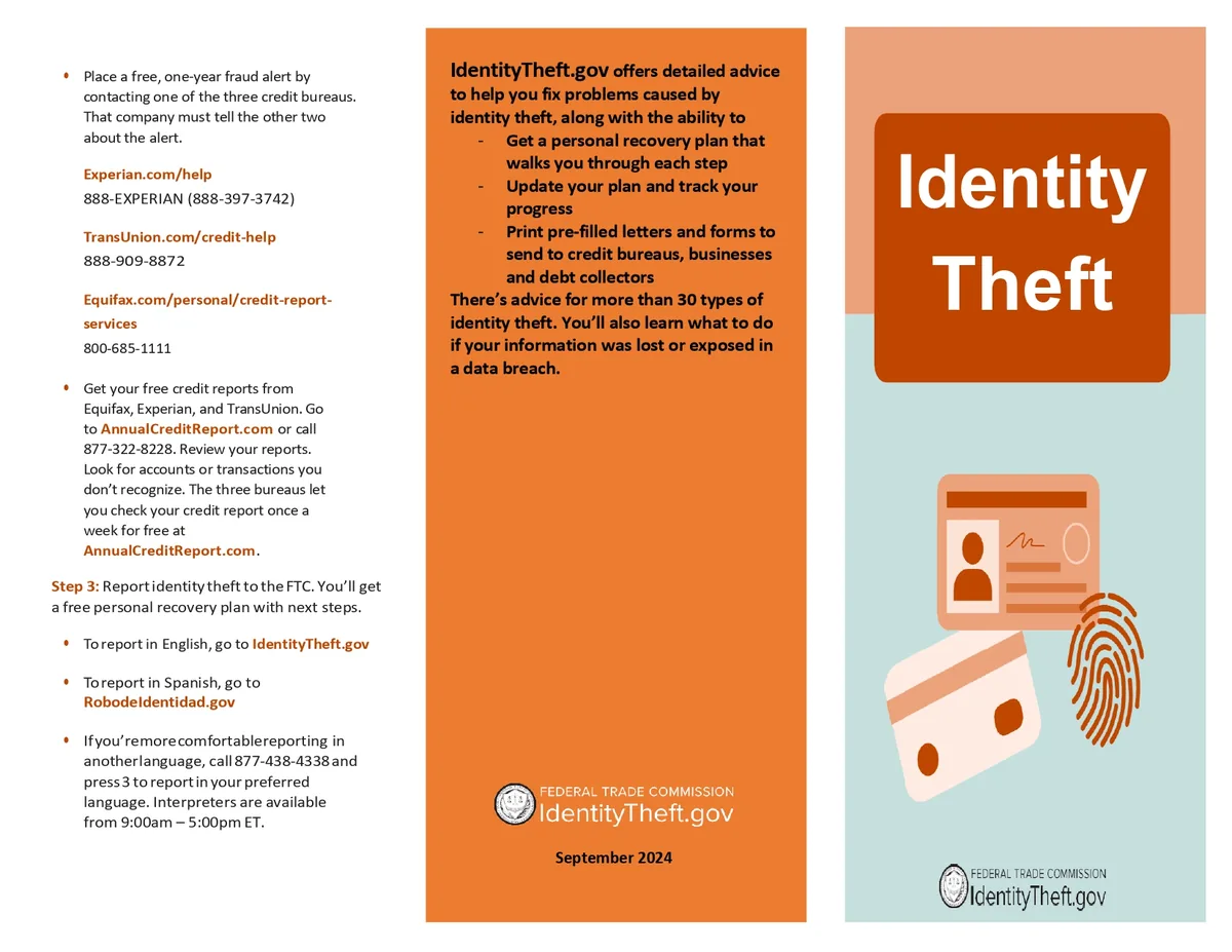 USB Identity Theft Brochure