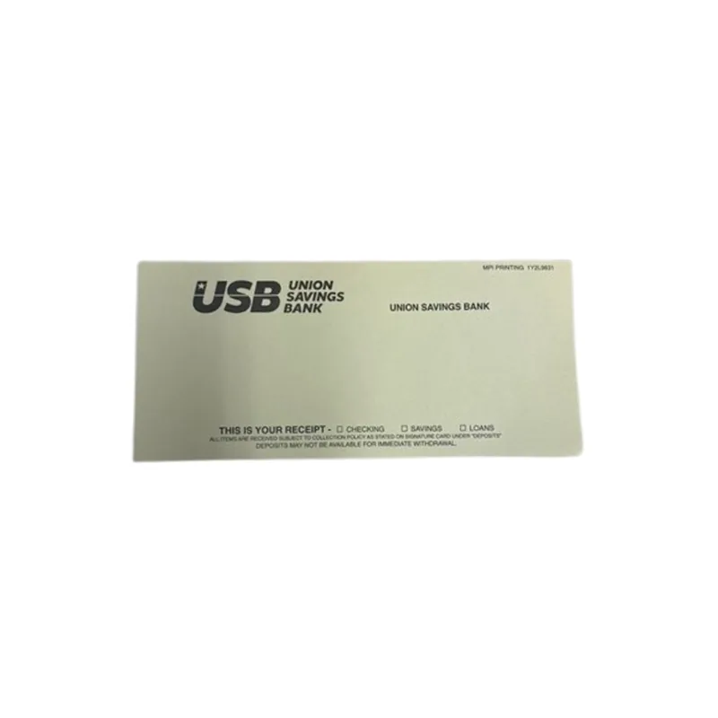 USB Teller Receipts