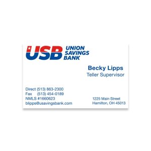 Union Savings Bank - Business Card